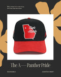 The A — Panther Pride Snapback — editorial product photo