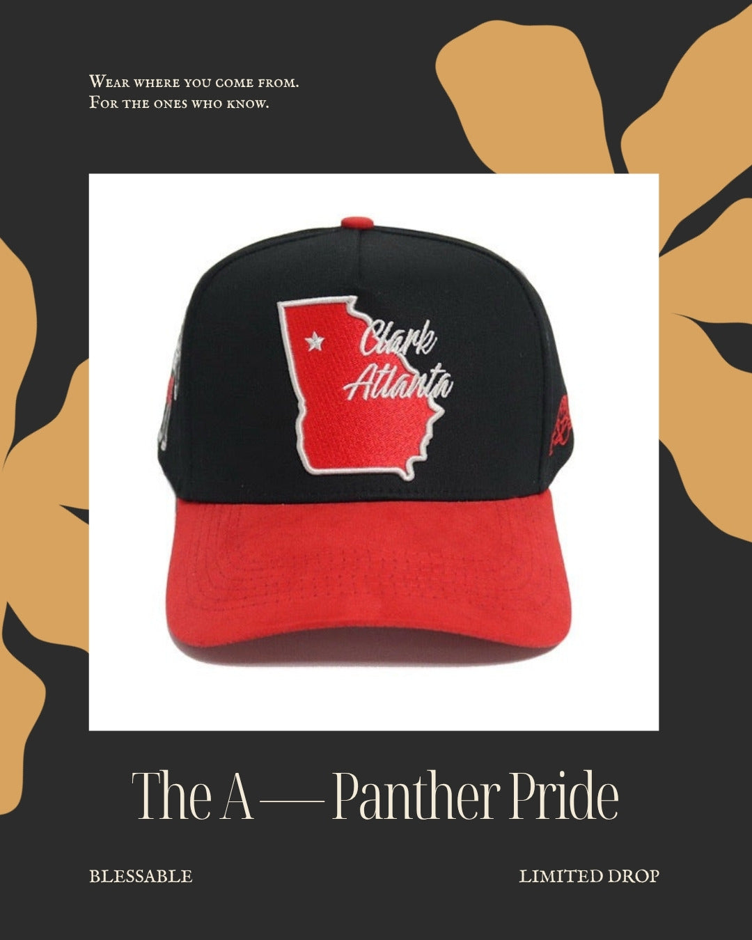 The A — Panther Pride Snapback — editorial product photo
